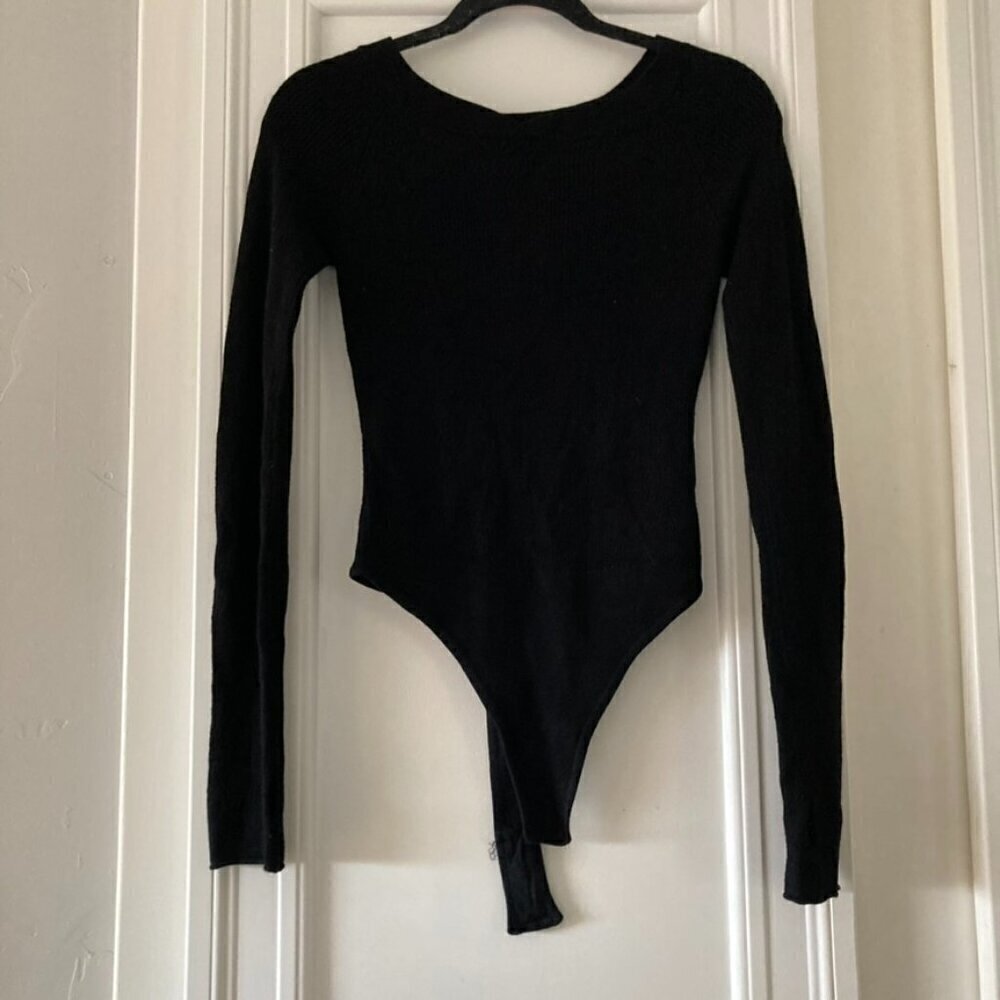 NWT Intimately Free People Off Your Game Bodysuit Black Sz S